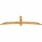 Ekena Millwork Bellingham Rough Sawn Timber Gable Bracket, Western Red Cedar, 72"W x 21"H x 2"D x 4"F, 7/12 Pitch GBW072X21X0204BEL00RWR - alternate 2